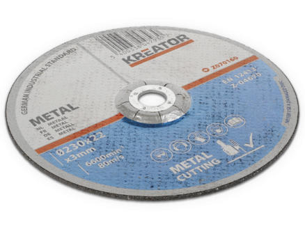 Kreator KRT070160 disque à tronçonner métal 230x3x22 mm 4+2 pièces 1