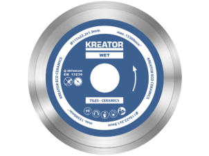 Kreator KRT080200 Eco disque diamant 115x,1,9x22,2 mm eau 3 pièces