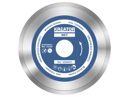 Kreator KRT080201 Eco disque diamant 125x2x22,23 mm eau 3 pièces 1