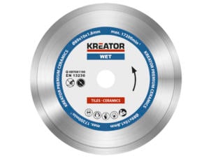Kreator KRT081100 Premium diamantschijf 89x1,8x10 mm nat