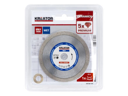 Kreator KRT081105 Premium disque diamant 85x1,8x10 eau 1