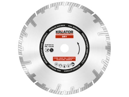 Kreator KRT084102 disque diamant béton 230x2,6x22,2 mm sec 1