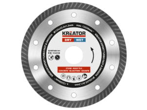 Kreator KRT085101 Expert Turbo diamantschijf 125x1,2x22,23 mm