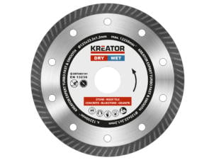 Kreator KRT085101 Expert Turbo disque diamant 125x1,2x22,23 mm
