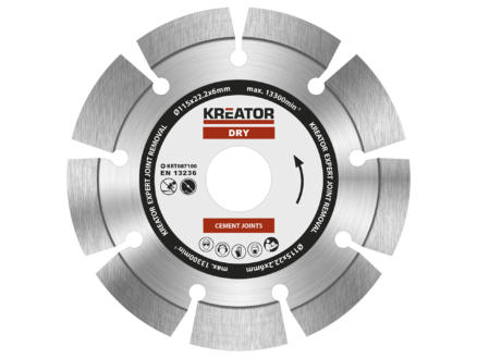 Kreator KRT087100 Expert disque diamant 115x6x22,2 mm 1