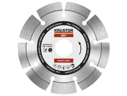 Kreator KRT087101 Expert disque diamant 125x6x22,2 mm 1