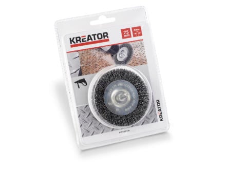 Kreator KRT150108 brosse circulaire 75mm acier 1