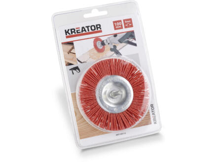 Kreator KRT150112 brosse circulaire 10cm nylon 1