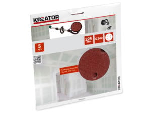Kreator KRT232009 papier abrasif G240 225mm 5 pièces