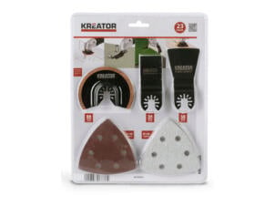 Kreator KRT990045 set 3x zaagbladen + 20x schuurpapier