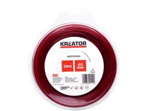 Kreator KRTGTR3050 fil rond pour coupe-bordures 3mm 50m