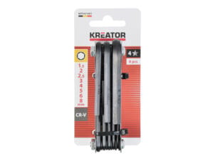 Kreator KRTH21601 clé à six pans 1,5-8 mm set de 8