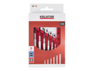 Kreator KRTH22101 precisieschroevendraaierset SL/PH 6-delig