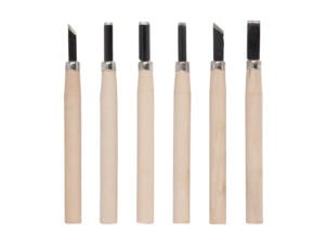 Kreator KRTH23601 ciseau à bois mini 135mm set de 6