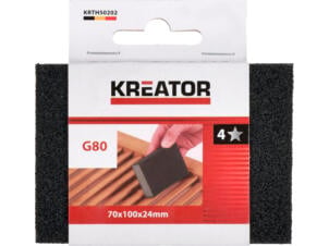 Kreator KRTH50202 schuurblok schuimstof K80 70x100x24 mm