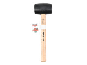 Kreator KRTH90601 rubber hamer 450g hout zwart