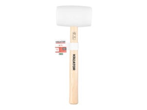 Kreator KRTH90605 rubber hamer 700g hout wit