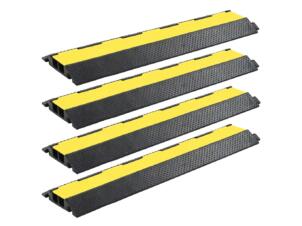 Kabelbeschermer drempels met 2 tunnels 101,5 cm 4 stuks