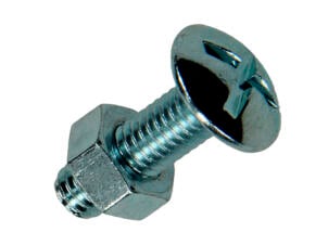 Sam Kachelbout met moer M6 20mm verzinkt 40 stuks