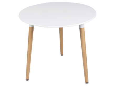 Practo Home Kaia table 80cm blanc 1