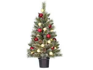 Kaprun kunstkerstboom met verlichting 90cm + 20 LED lampjes + ornamenten