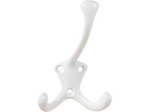Linea Bertomani Kapstokhaak 3 haken 7cm aluminium gelakt wit