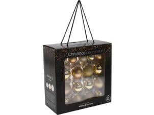 Kerstballen set 34 stuks goud