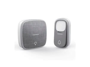 Kinetic Halo Thomson draadloze deurbel met batterijloze knop 100m 32 melodieën