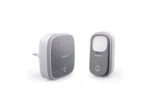Kinetic Halo Thomson draadloze deurbel met batterijloze knop 150m 32 melodieën