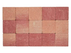 Klinkers in-line 15x15x6 cm roze-rood