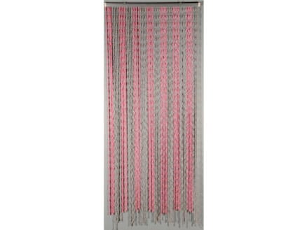 Confortex Knots deurgordijn 90x200 cm roze en grijs 1