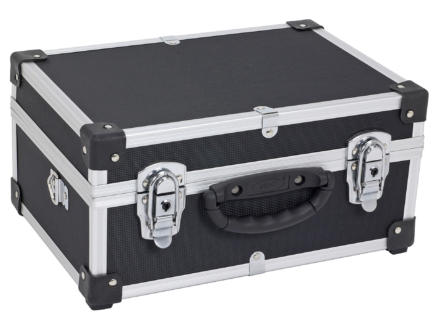 Koffer 32x23x15,5 cm aluminium zwart 1