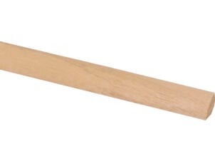 Kwartronde lat 13x13 mm 270cm hardhout