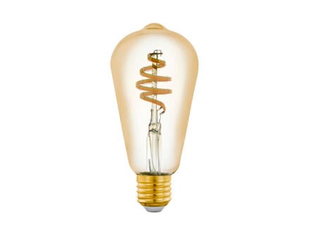 Eglo LED Edison-lamp filament E27 5W dimbaar amberglas 1