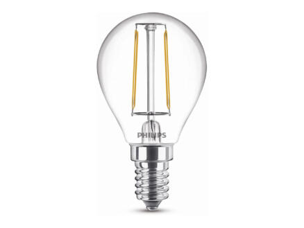 Philips LED bollamp filament E14 1,4W