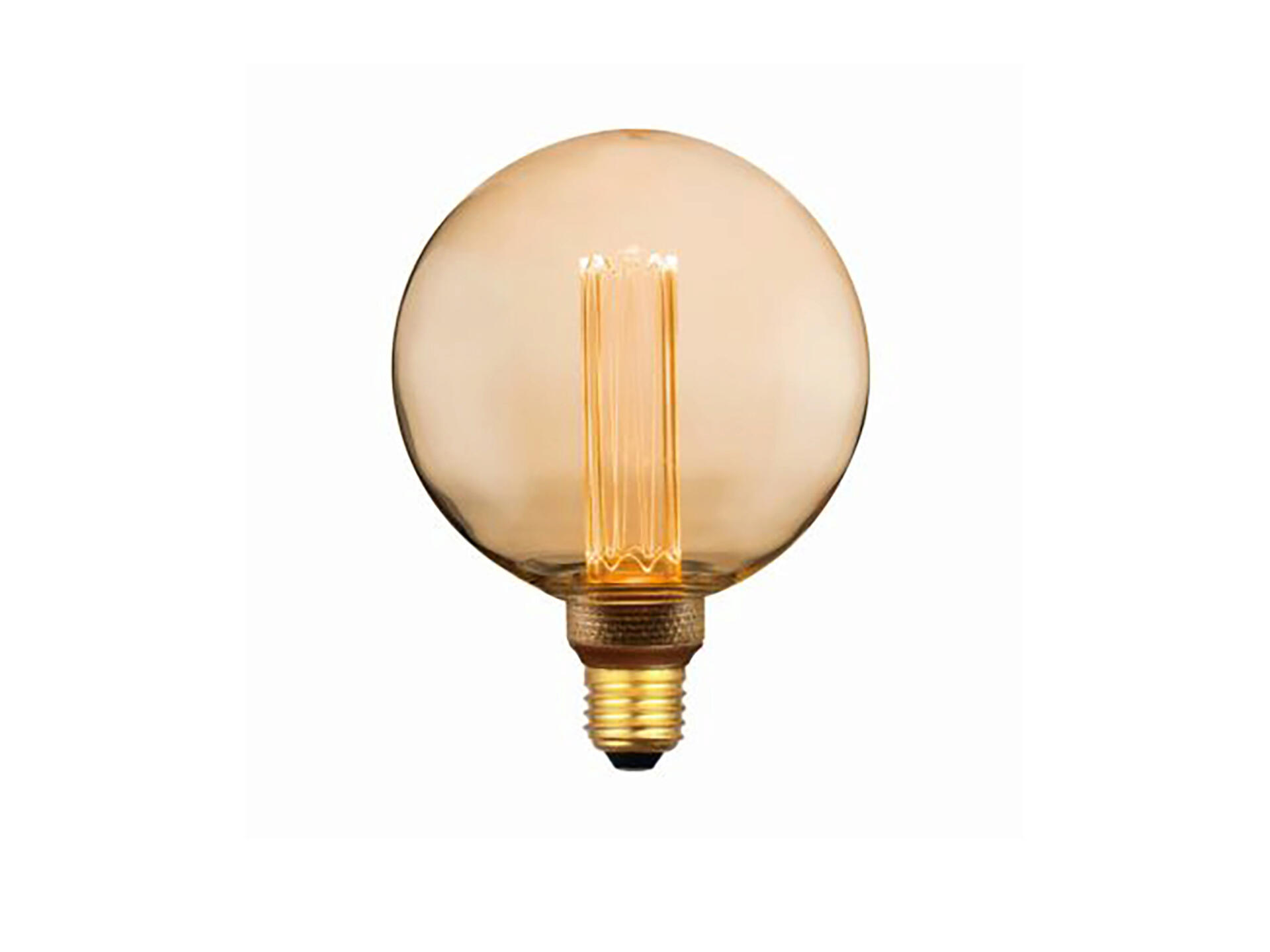 Eglo LED bollamp filament G125 E27 4W warm wit amberglas