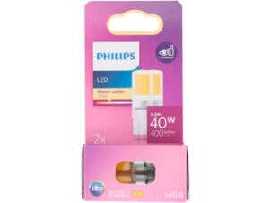 Philips LED capsulelamp G9 3,2W warm wit 2 stuks