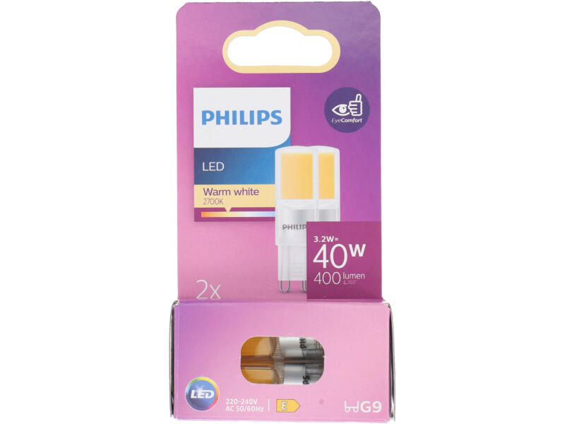 Philips LED capsulelamp G9 40W 2 stuks