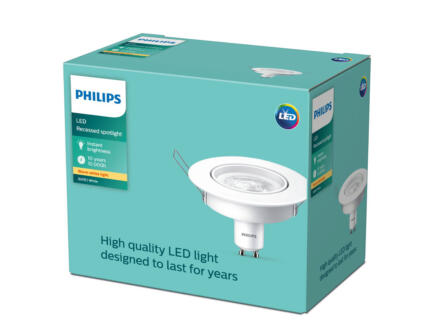 Philips LED inbouwspot GU10 35W wit