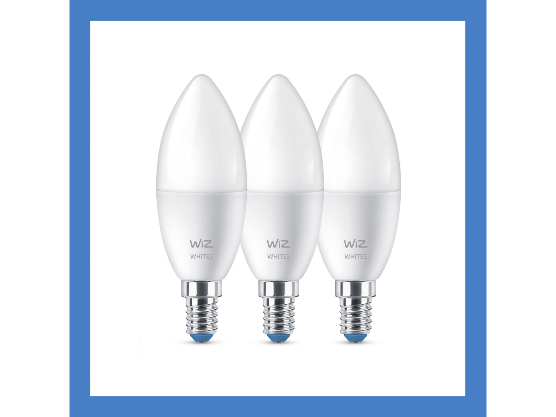 WiZ LED kaarslamp E14 4,9W dimbaar 3 stuks