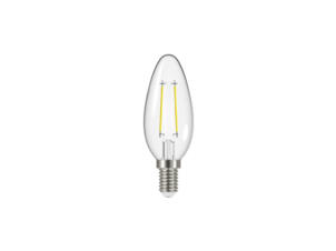 Prolight LED kaarslamp filament E14 2,1W warm wit