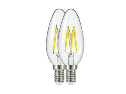 Select Plus LED kaarslamp filament E14 4W warm wit 2 stuks 1