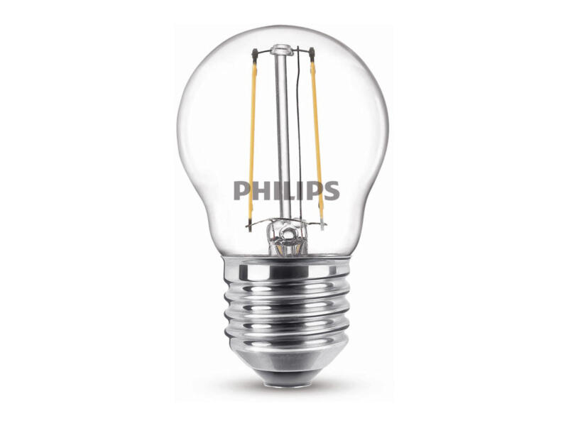 Philips LED kogellamp filament E27 1,4W