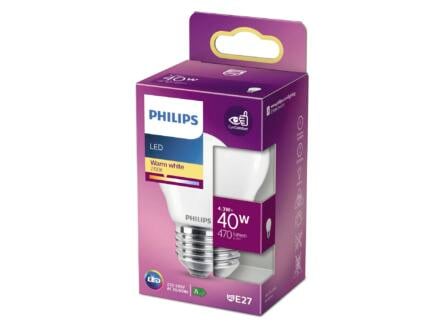 Philips LED kogellamp mat E27 4,3W 1