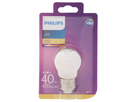 Philips LED kogellamp mat E27 5,5W 1
