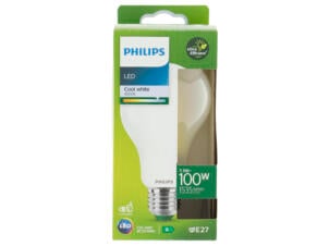 Philips LED peerlamp E27 7,3W koud wit