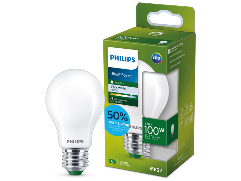 Philips LED bulb mat 100W E27 EELA cw