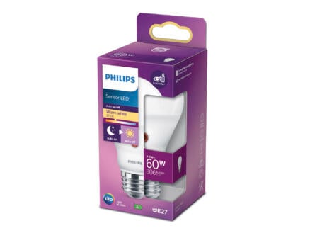 Philips LED peerlamp E27 7W met sensor 1