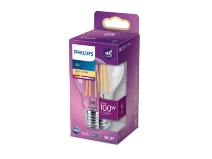 Philips LED peerlamp filament E27 10,5W 1