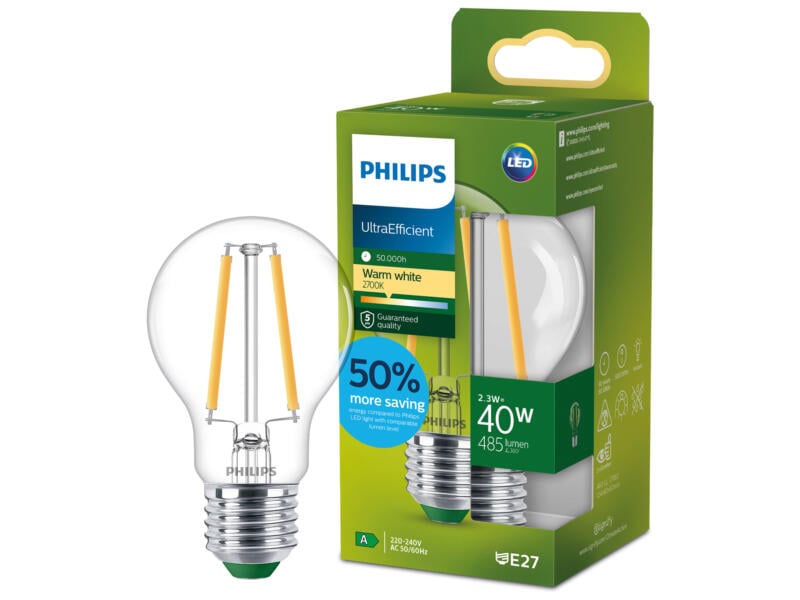 Philips LED bulb filament 40W E27 EELA ww